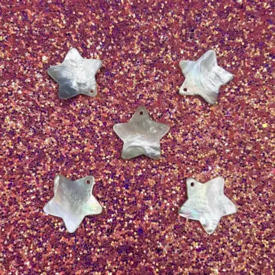 Bottone Madreperla Ciondolo Stella 1foro Set446 03 - MakaMaga