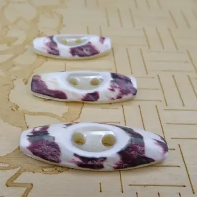 Bottone Madreperla Olivetta Maculata Set373 05 - MakaMaga