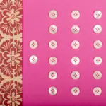 Bottone Madreperla Piatto 4fori Bianco Set019 01 - MakaMaga