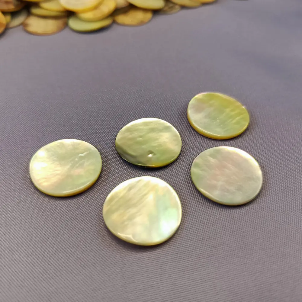 Bottone Madreperla Senza Fori Placchetta Set564 03 - MakaMaga