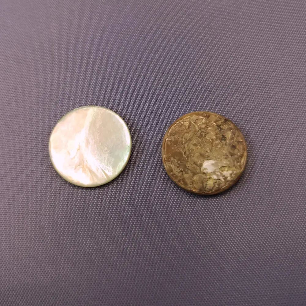 Bottone Madreperla Senza Fori Placchetta Set564 04 - MakaMaga