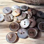 Bottone Madreperla Bordo Cucitura Set582 01 - MakaMaga