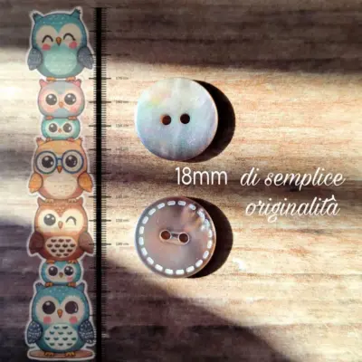 Bottone Madreperla Bordo Cucitura Set582 02 - MakaMaga