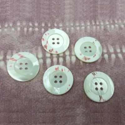 Bottone Madreperla Rovescio Bianco Set410 02 - MakaMaga