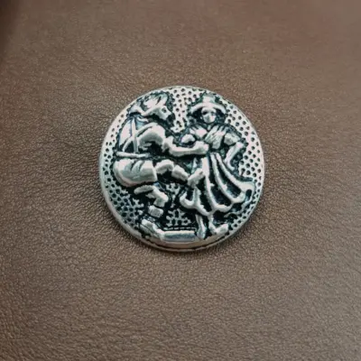 Bottone Metallo Ballo Tirolese Set532 03 - MakaMaga