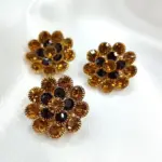 Bottone Gioiello Doppio Fiore Set479 01 - MakaMaga