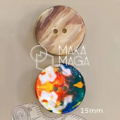 Bottoni Madreperla Multicolore 2fori Set581 01 - MakaMaga