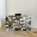 Borsa Madreperla Grigia Tracolla Bor003 01 - MakaMaga