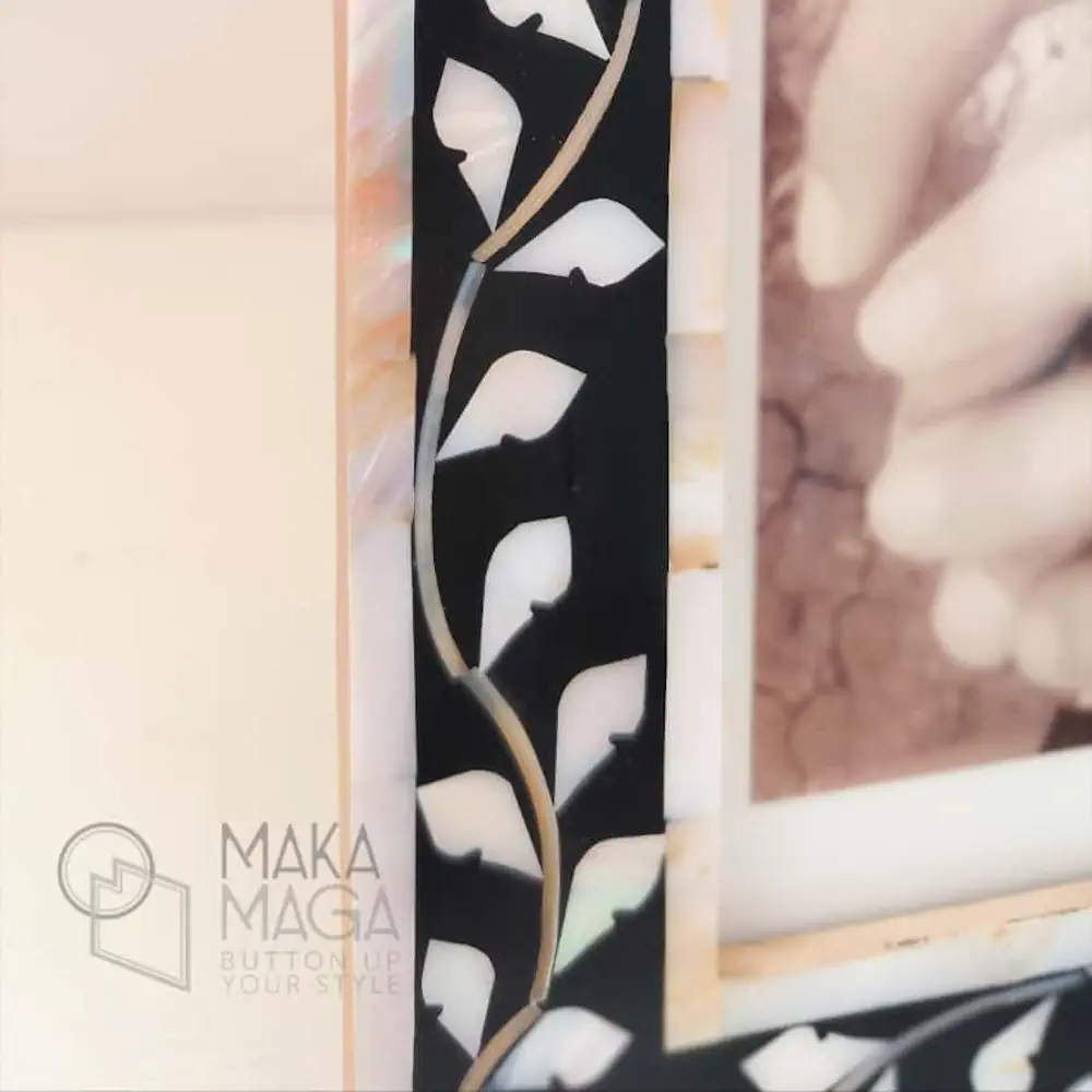 Cornice Madreperla Foglie Cor002 02 - MakaMaga